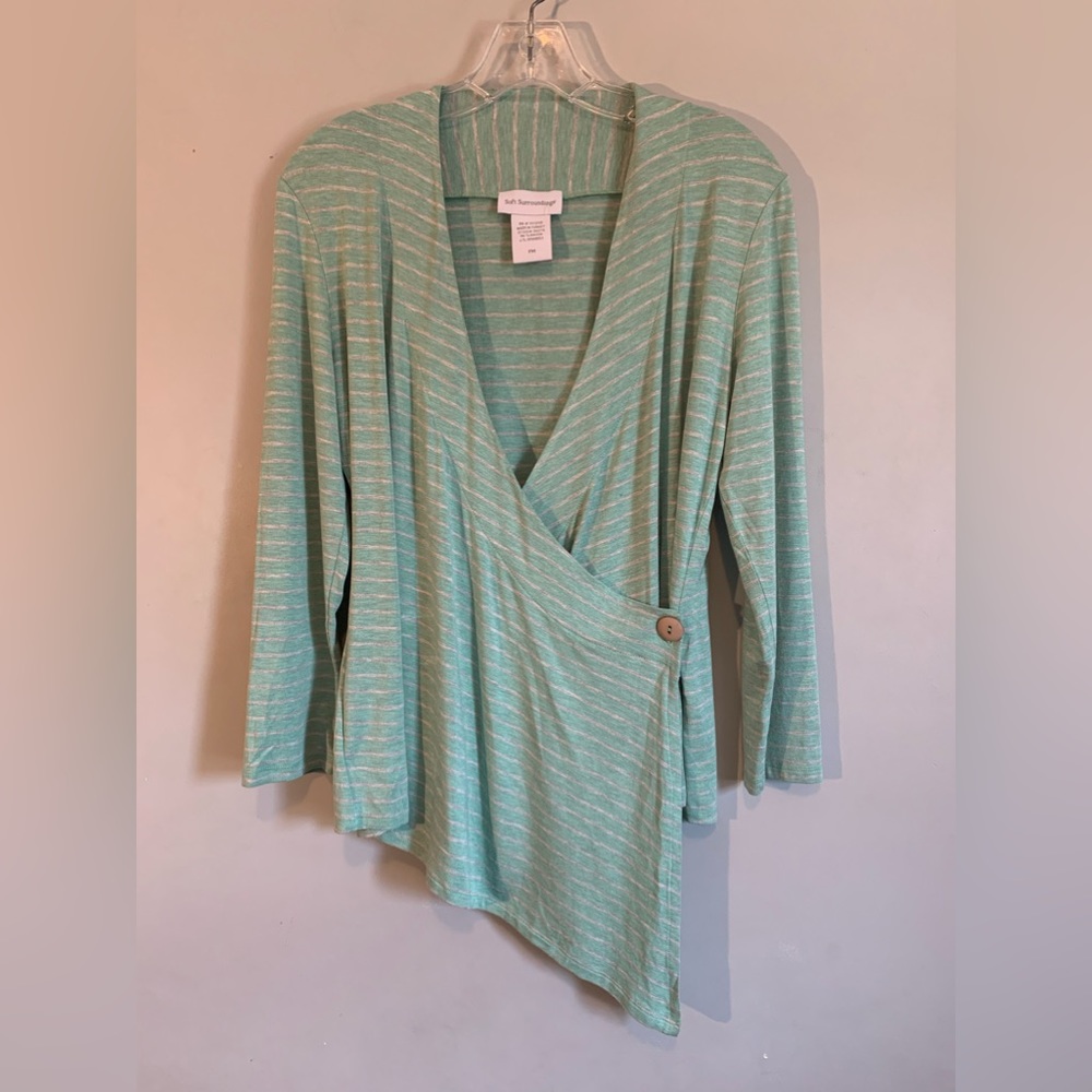 Soft Surroundings V-Neck asymmetrical top